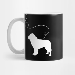 dog cute golden retriever heart Mug